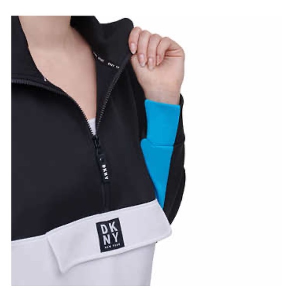 DKNY Ladies 1/2 Zip Pullover - Picture 2 of 4
